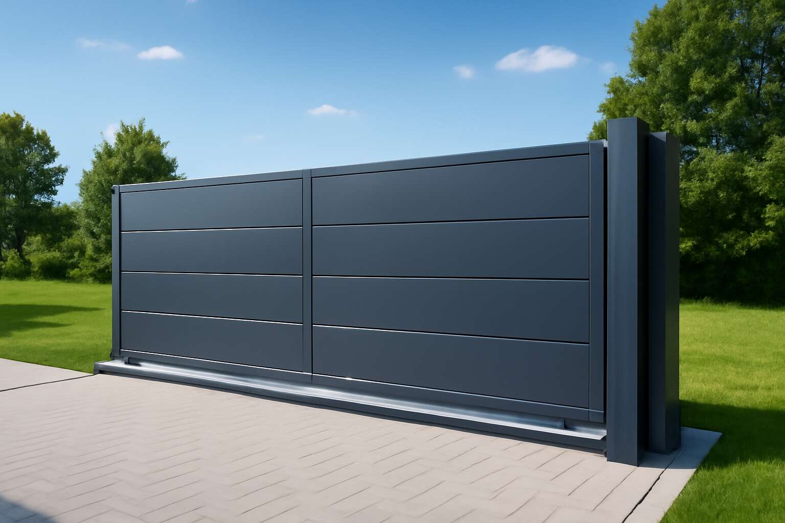 sliding gate size