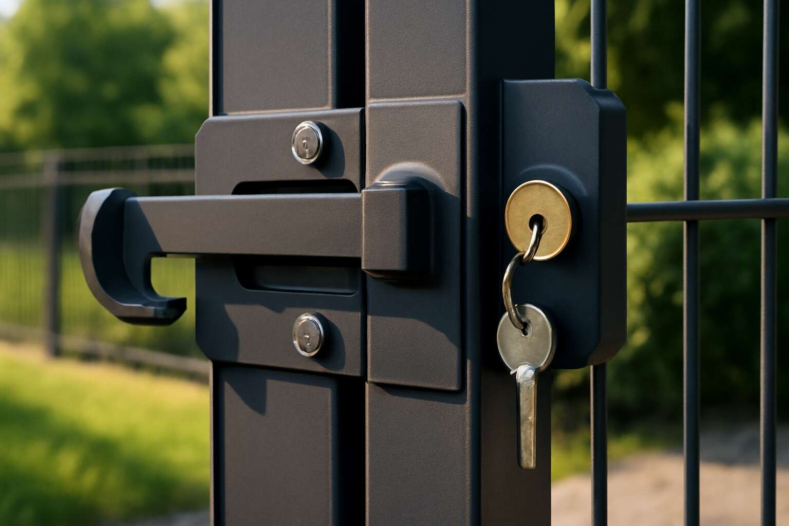 sliding gate latch lock