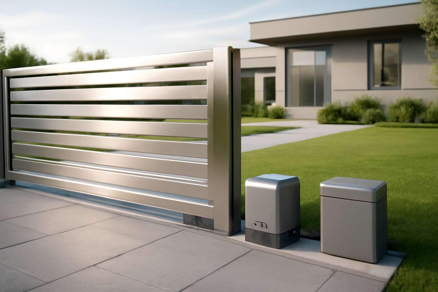 sliding gate motor with battery backup