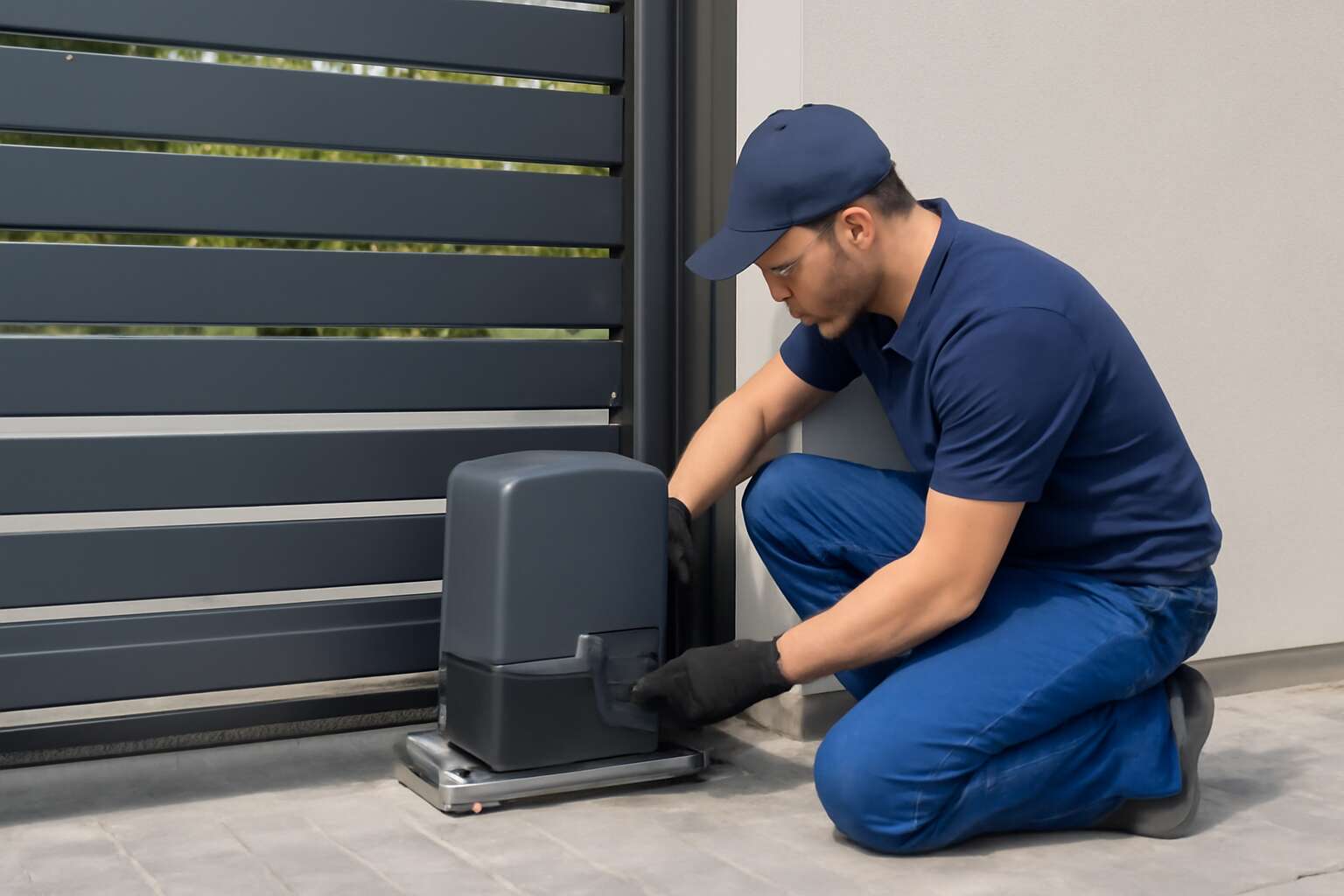 sliding gate motor installation