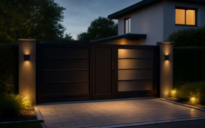 Transform your entry with a sliding gate with built in door for effortless access.