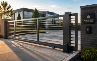 Commercial sliding gates for automated, secure entry.